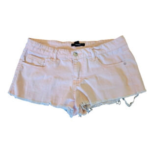 Forever 21 Daisy Duke Pink/Peach Cutoff Shorts Size 27